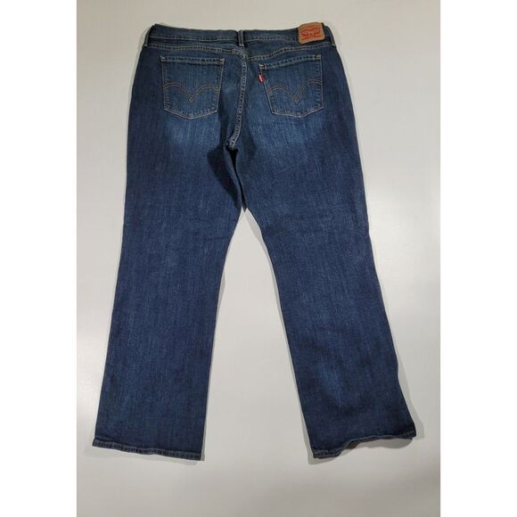 Levi's Denim - Levis 505 Straight Leg Jeans Womens 18 (actual 34x30) Blue Denim Mid Rise Zip